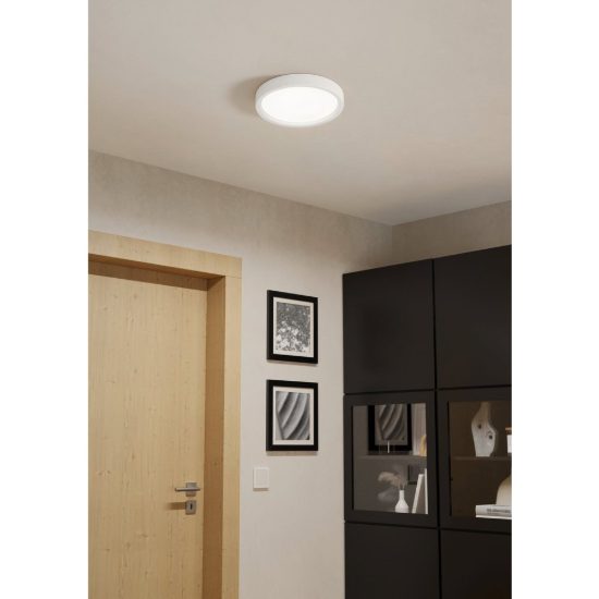 Eglo idun e plafoniera led 17w 4000k 28,5cm moderna rotonda bianca
