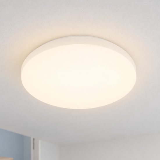 Eglo pogliola e plafoniera led 8w 3000k 22cm moderna bianca