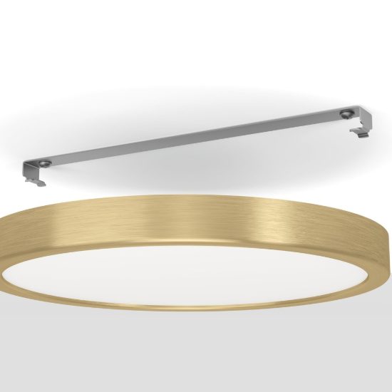 Eglo fueva 5 plafoniera led 20,5w 3000k 28,5cm moderna rotonda ottone