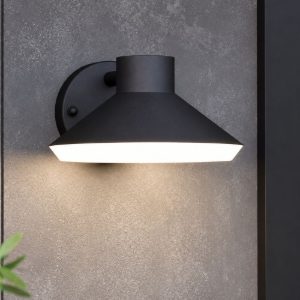 Applique da esterno nera ip44 gu10 moderna