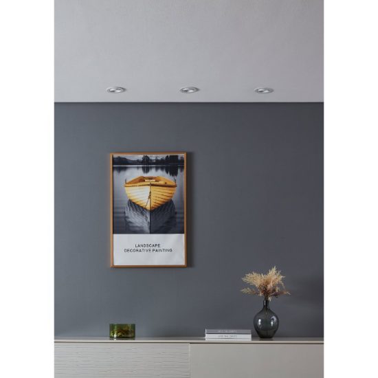 Eglo saliceto set 3 faretti da incasso per cartongesso orientabili led 3x4,8w 2700k foro 6,8cm bianco
