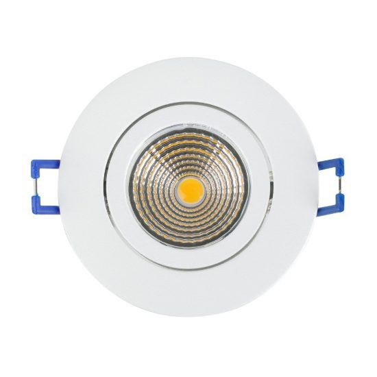 Eglo saliceto set 3 faretti da incasso per cartongesso orientabili led 3x4,8w 2700k foro 6,8cm bianco