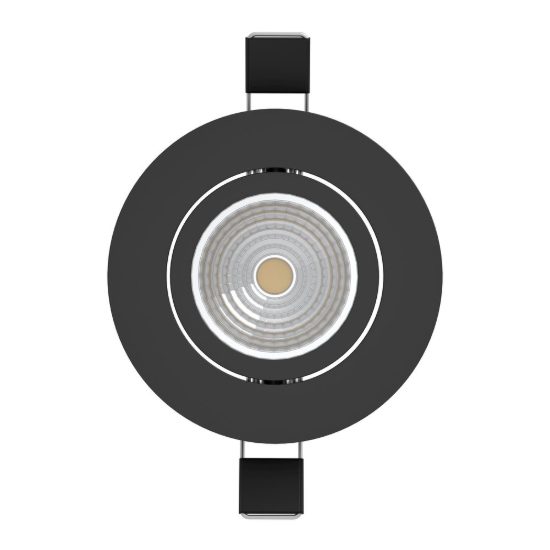Eglo saliceto set 3 faretti da incasso per cartongesso orientabili led 3x4,8w 2700k foro 6,8cm nero