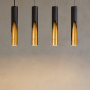 Barbotto eglo lampadario moderno dorato nero per tavolo soggiorno