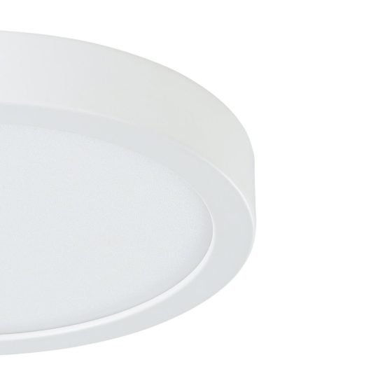 Eglo fueva 5 plafoniera led 17w 3000k 21cm moderna bianca con sensore di movimento