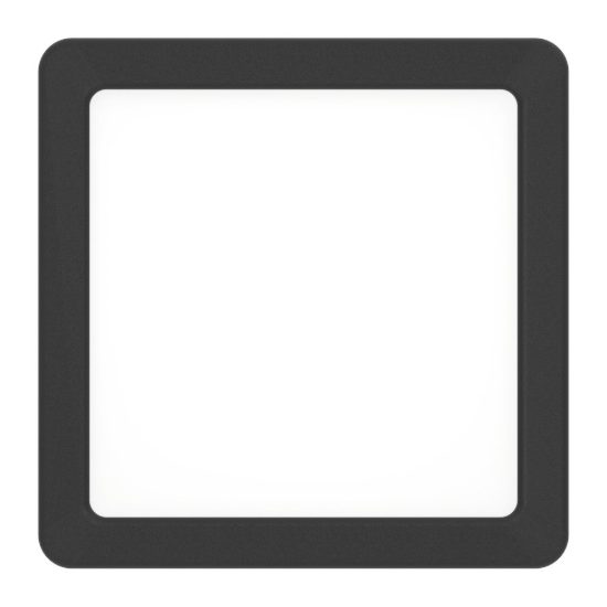 Eglo fueva 6 plafoniera led 7w cct 2700k 6500k 15cm moderna quadrata nera