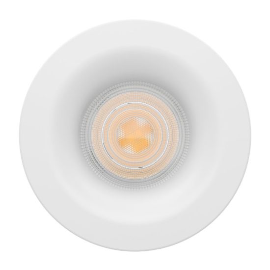 Eglo salabate faretto da incasso per cartongesso led 5w cct 2700k 6500k ip65 foro 6,8cm bianco
