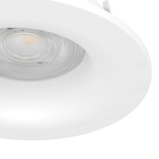 Eglo salabate set 3 faretti da incasso per cartongesso led 3x5w cct 2700k 6500k ip65 foro 6,8cm bianco
