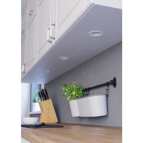 Eglo saliceto set 3 faretti da incasso per cartongesso led 3x4,8w 2700k foro 6,8cm bianco