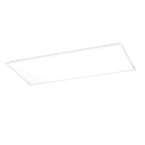 Eglo moradillo plafoniera led 36,5w cct 2700k 6500k 119,5cm per soggiorno moderna bianca