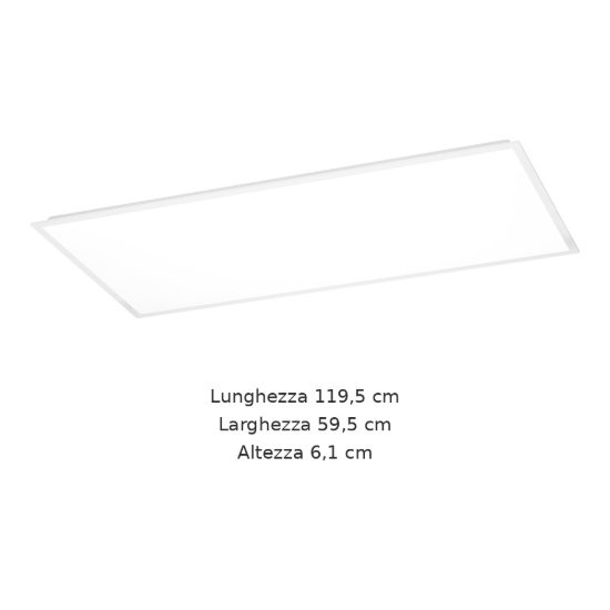 Eglo moradillo plafoniera led 36,5w cct 2700k 6500k 119,5cm per soggiorno moderna bianca