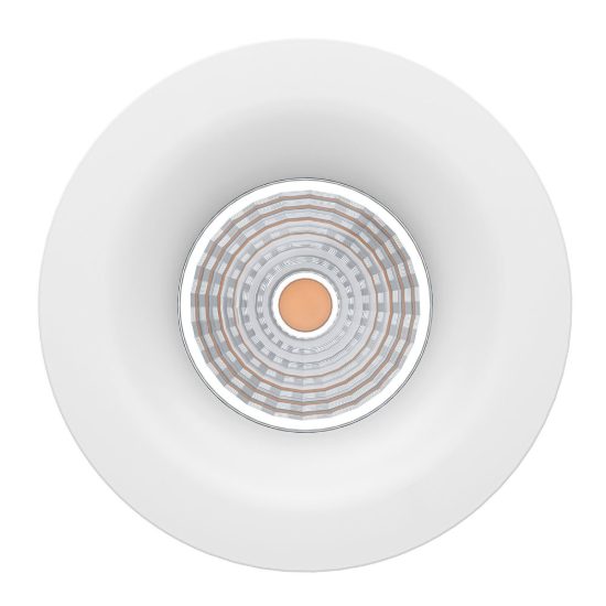 Eglo saliceto faretto da incasso per cartongesso led 6,4w 4000k foro 6,8cm bianco