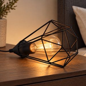 Eglo tarbes abat-jour per camera da letto industriale goccia nera