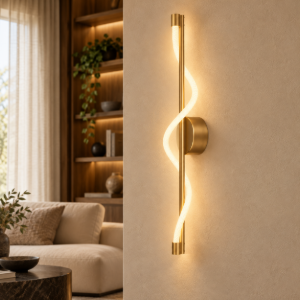 Applique da parete moderna oro per soggiorno led 7w 3000k 10cm