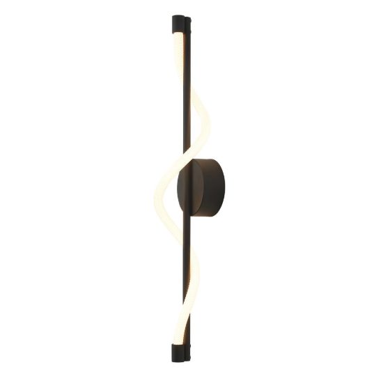 Applique da parete moderna per soggiorno nera led 7w 3000k