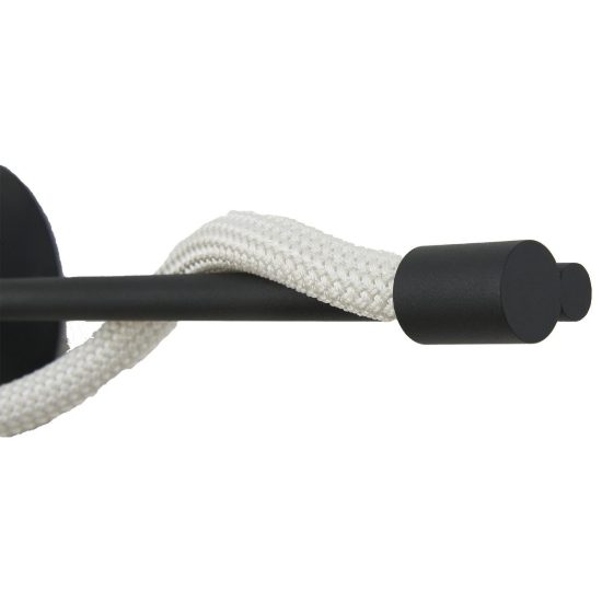 Applique da parete moderna per soggiorno nera led 7w 3000k