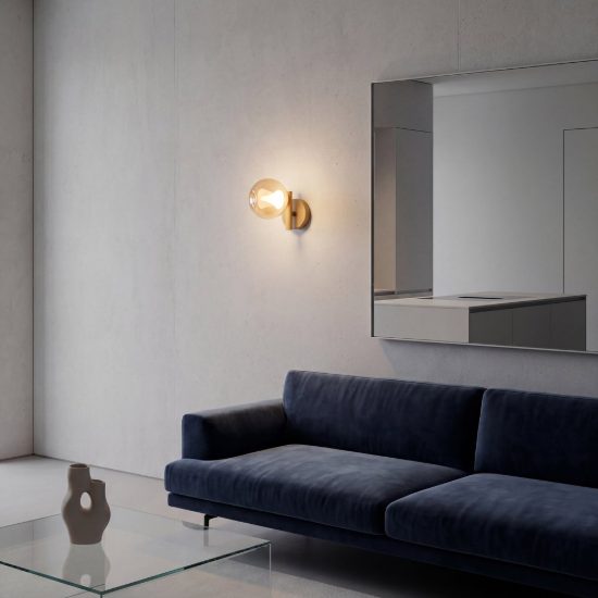Applique da parete oro per sala da pranzo led 6w 3000k 17cm