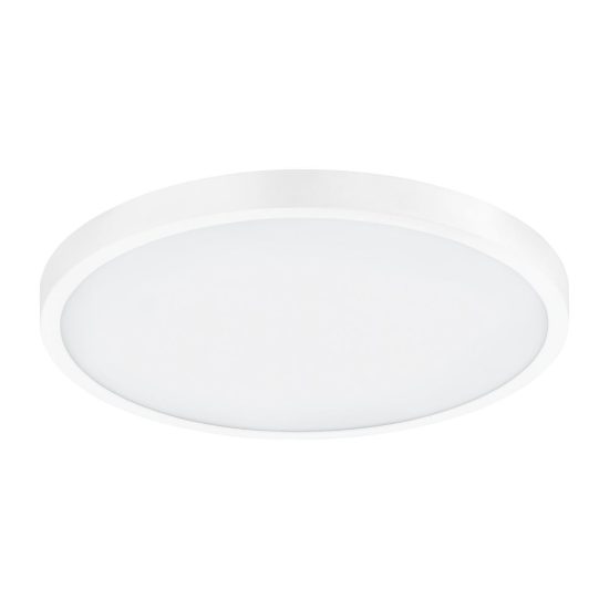 Eglo fueva 1 plafoniera led 22,3w 3000k 40cm per camera da letto moderna rotonda bianca