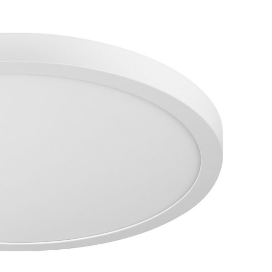 Eglo fueva 1 plafoniera led 22,3w 3000k 40cm per camera da letto moderna rotonda bianca