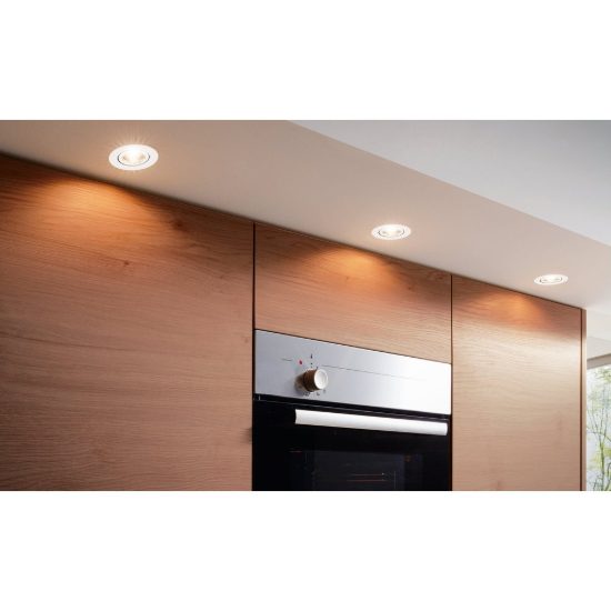 Eglo saliceto faretto da incasso per cartongesso orientabile led 4,8w 2700k foro 6,8cm bianco