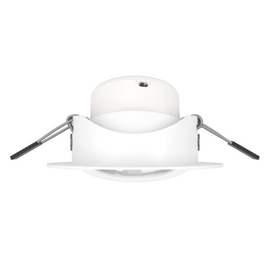 Eglo saliceto faretto da incasso per cartongesso orientabile led 4,8w 2700k foro 6,8cm bianco