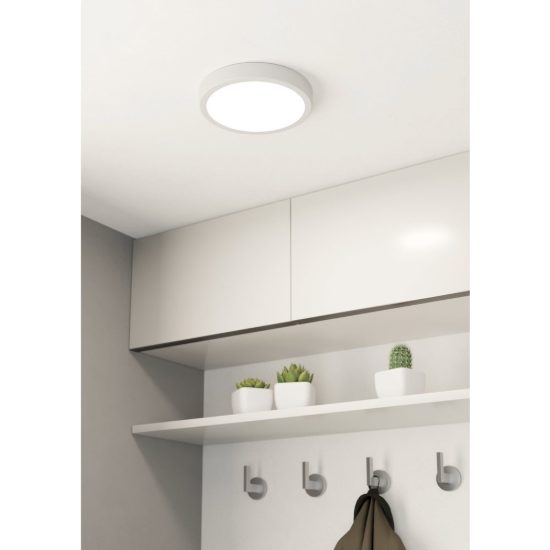 Eglo fueva 5 plafoniera led 17w 3000k 21cm dimmerabile moderna bianca