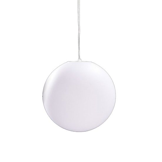 Lampadario a sospensione da esterno ip44 35cm moderno bianco