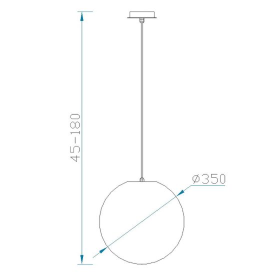 Lampadario a sospensione da esterno ip44 35cm moderno bianco