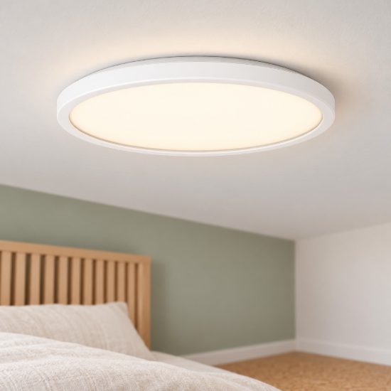 Eglo testara e plafoniera led 16,4w 4000k 30cm moderna bianca