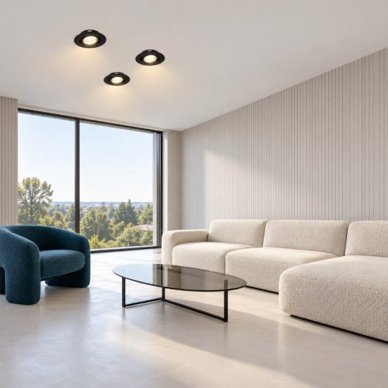 Eglo peneto set 3 faretti da incasso per cartongesso orientabili led 3x4,6w 3000k foro 7cm nero