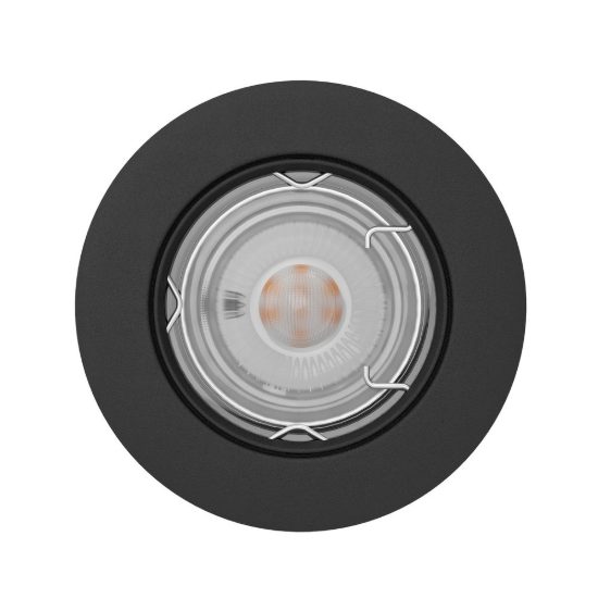 Eglo peneto set 3 faretti da incasso per cartongesso orientabili led 3x4,6w 3000k foro 7cm nero