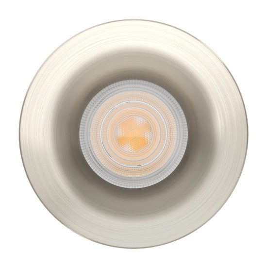 Eglo salabate faretto da incasso per cartongesso led 5w cct 2700k 6500k ip65 foro 6,8cm nichel opaco