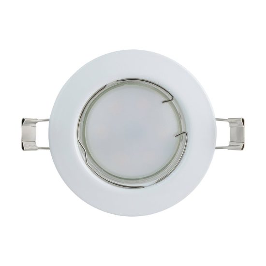 Eglo peneto set 3 faretti da incasso per cartongesso orientabili led 3x2,8w 3000k foro 6,5cm bianco