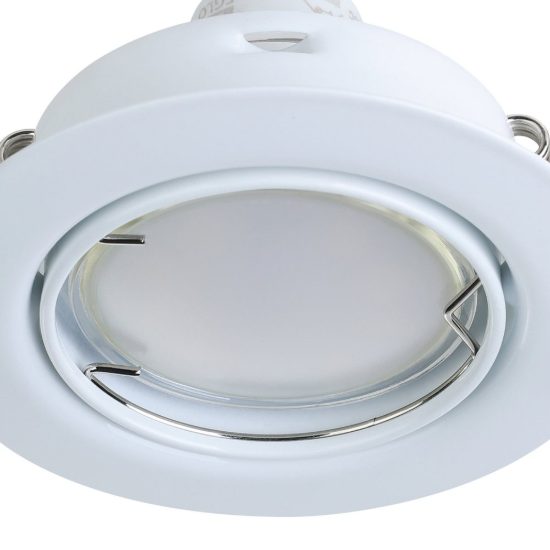 Eglo peneto set 3 faretti da incasso per cartongesso orientabili led 3x4,6w 3000k foro 7cm bianco
