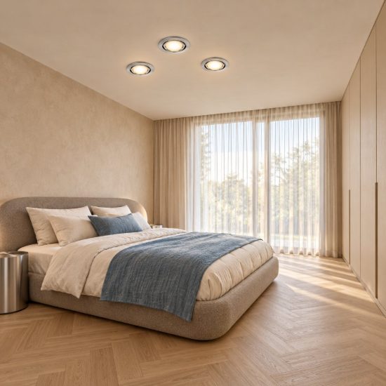 Eglo peneto set 3 faretti da incasso per cartongesso orientabili led 3x4,6w 3000k foro 7cm cromo