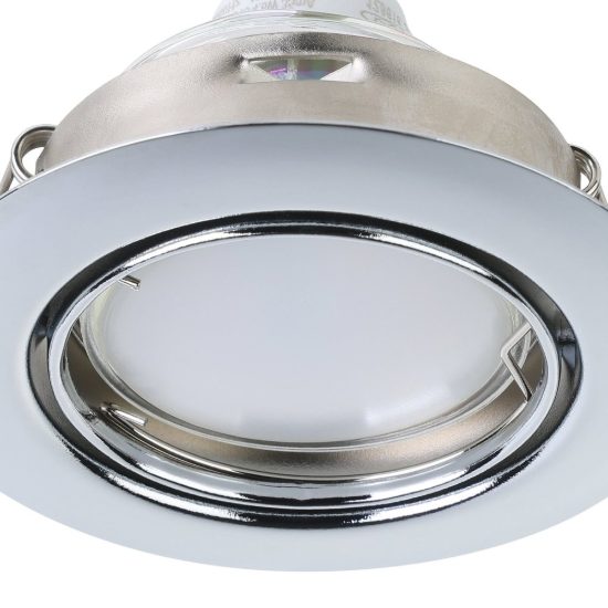 Eglo peneto set 3 faretti da incasso per cartongesso orientabili led 3x4,6w 3000k foro 7cm cromo