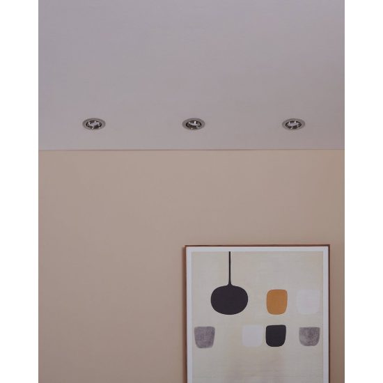 Eglo peneto set 3 faretti da incasso per cartongesso orientabili led 3x4,6w 3000k foro 7cm nichel opaco
