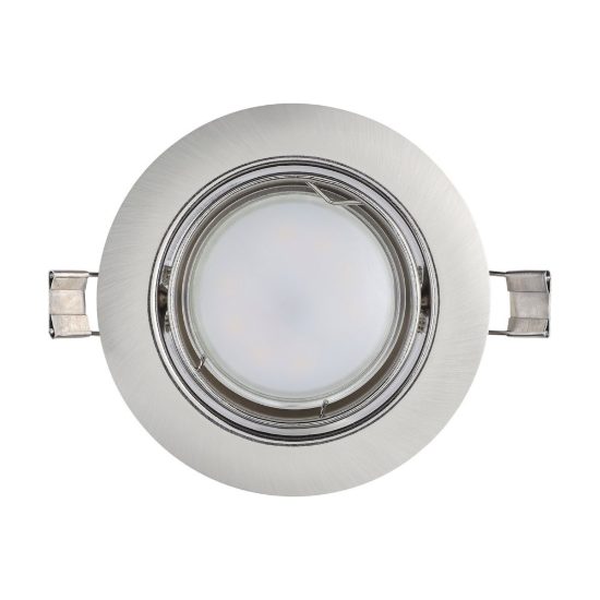 Eglo peneto set 3 faretti da incasso per cartongesso orientabili led 3x4,6w 3000k foro 7cm nichel opaco