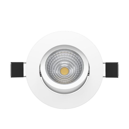 Eglo saliceto faretto da incasso per cartongesso orientabile led 6,4w 4000k foro 6,8cm bianco
