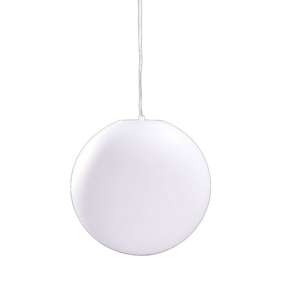 Lampadario a sospensione da esterno ip44 40cm moderno bianco