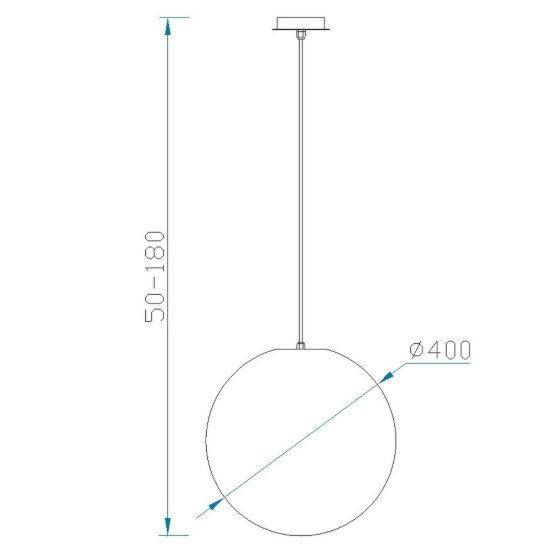 Lampadario a sospensione da esterno ip44 40cm moderno bianco