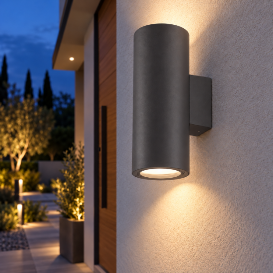 Applique per esterno ip65 cilindro grafite