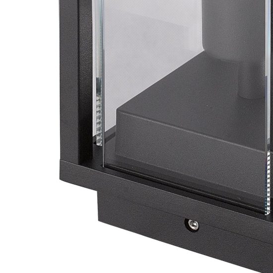 Lampioncino basso da esterno ip54 lanterna grafite moderna