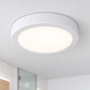 Eglo fueva 6 plafoniera led 7,5w cct 2700k 6500k 16,6cm moderna rotonda bianca