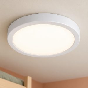 Eglo fueva 6 plafoniera led 11,5w cct 2700k 6500k 21,1cm moderna rotonda bianca
