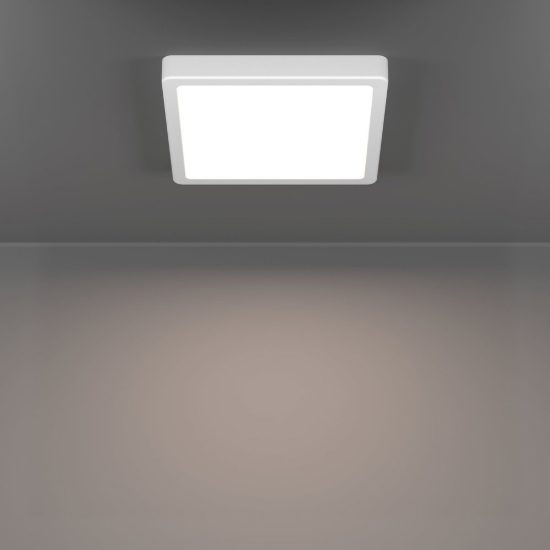 Eglo fueva 6 plafoniera led 10,5w cct 2700k 6500k 22cm moderna quadrata bianca