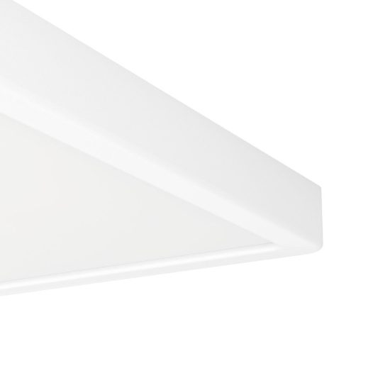 Eglo fueva 6 plafoniera led 17,5w cct 2700k 6500k 39cm per camera da letto moderna quadrata bianca