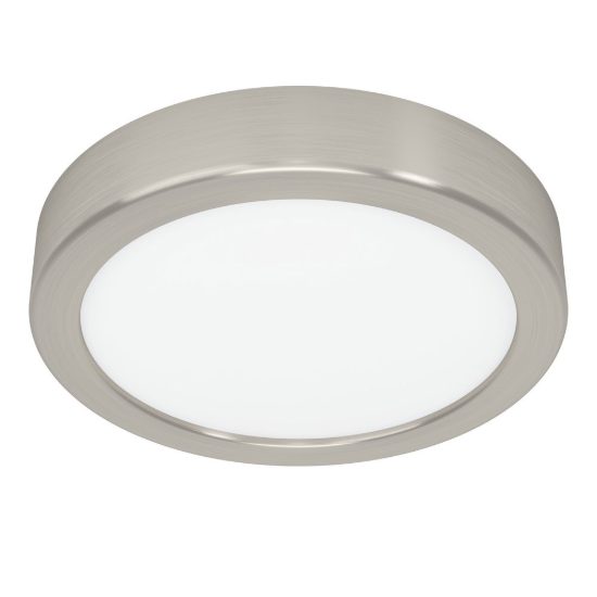 Eglo fueva 6 plafoniera led 7,5w cct 2700k 6500k 16,6cm moderna rotonda nichel