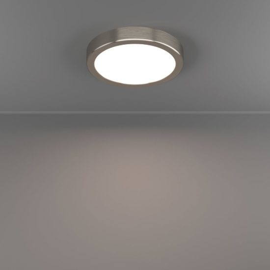 Eglo fueva 6 plafoniera led 7,5w cct 2700k 6500k 16,6cm moderna rotonda nichel