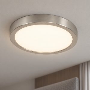 Eglo fueva 6 plafoniera led 11,5w cct 2700k 6500k 21,1cm moderna rotonda nichel